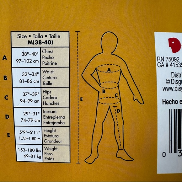 Gently Used Disney Hercules Halloween Costume Size Medium M - Picture 5 of 5